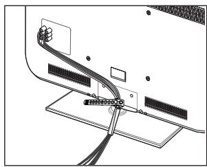 SAMSUNG LE32B551A6W - Montaje de los cables - 1