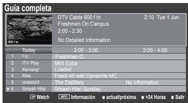 SAMSUNG LE32B551A6W - Uso de Guía actual y próxima / Guía completa - 2
