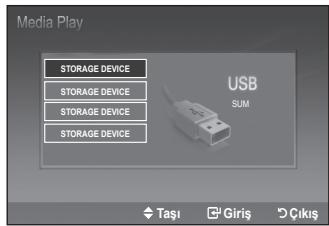 SAMSUNG LE32B551A6W - Bir USB Aygıtını Bağlama - 4