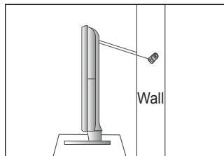 SAMSUNG LE32B551A6W - ■ To avoid the TV from falling: - 3