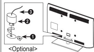 SAMSUNG LE32B551A6W - Namestitev kompleta za pritrditev na steno - 4