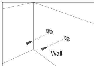SAMSUNG LE32B551A6W - ■ To avoid the TV from falling: - 1