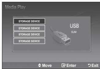 SAMSUNG LE32B551A6W - Connecting a USB Device - 4
