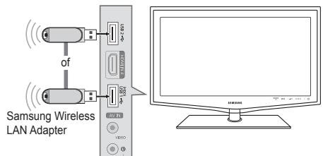 SAMSUNG LE32B650T2PXXC - Verbinding maken met het Thuisnetwerkcentrum - 7