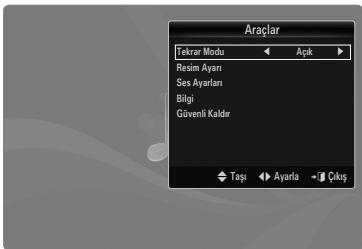 Araçlar Tekrar Modu Apk Resim Ayarı Ses Ayarlan Bilgi Gövenli Kaldır Taşı Ayarla Çüks