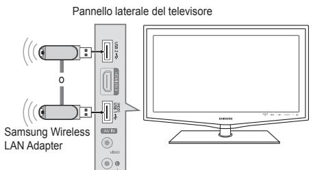 Pannello laterale del televisore Samsung Wireless LAN Adapter