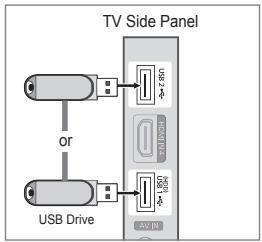 TV Side Panel or USB Drive AVI IN