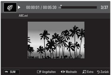 00:00:01 / 00:05:30 3/37 ABC.avi SUM Angehalten Wechseln Extra Zurück