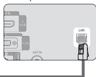 SAMSUNG LE32B652 - E' possibile collegare la porta LAN al tevisore direttamente in base allo stato della rete. - 2