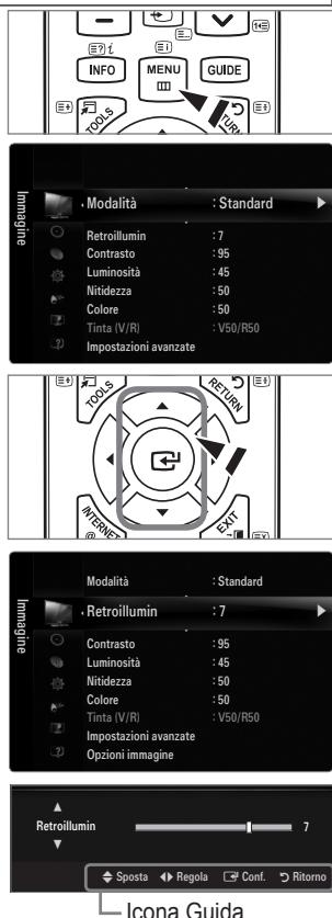 SAMSUNG LE32B652 - Uso dei menu OSD (On Screen Display) - 1