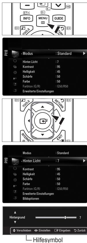 SAMSUNG LE32B652 - Bedienung des Bildschirmmenus (OSD) - 1