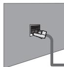 SAMSUNG LE32B652 - Connessione LAN via cavo per un ambiente DHCP - 1