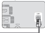 SAMSUNG LE32B652 - E' possible collegare il tevisore a una LAN mediante un Router. - 4