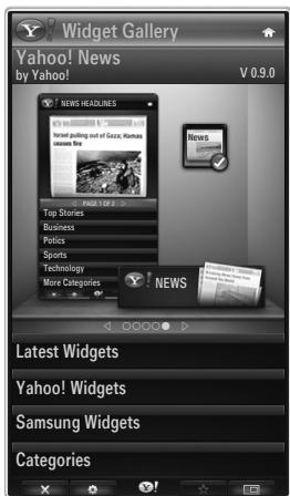 SAMSUNG LE32B652 - - Widget Gallery Settings - 1