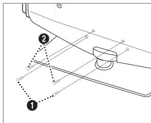 SAMSUNG LE32B652 - Installazione del piedistallo - 2