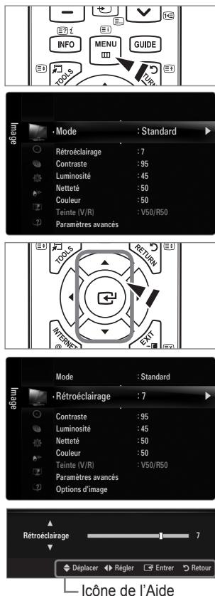 SAMSUNG LE32B652 - Manipulation de l'affichage à l'écran - 1