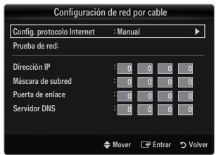 SAMSUNG LE32B653T5P - Configuración de red por cable-Manual - 1
