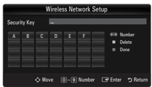 SAMSUNG LE32B653T5P - - Select a network - 1