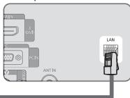 SAMSUNG LE32B653T5P - Connessione LAN via cavo per un ambiente DHCP - 4