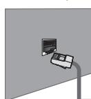 SAMSUNG LE32B653T5P - E' possibile collegare la porta LAN al tevisore direttamente in base allo stato della rete. - 1