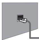 SAMSUNG LE32B653T5P - Connexion LAN pour un environnement DHCP - 1