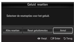 SAMSUNG LE32B653T5P - Geluid resetten Alles resetten/Reset geluidsmodus / Annul - 1