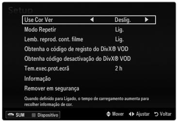 SAMSUNG LE32B653T5P - Reproduzir um这部电影 de modo continuo (Retomar reproducao) - 2