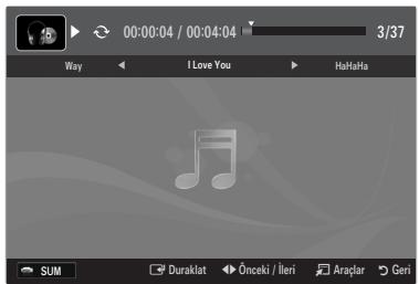SAMSUNG LE32B653T5P - Muzik dosyası calma - 1