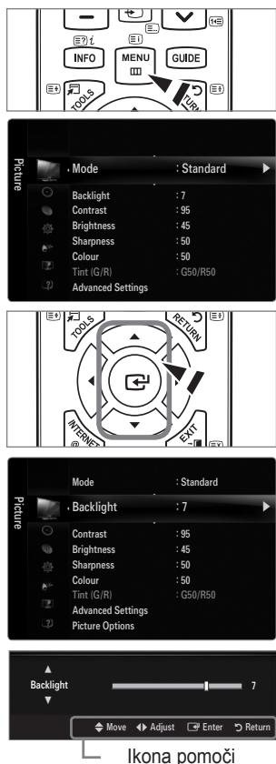 SAMSUNG LE32B653T5P - Uporaba prikaza nazaslonu - 1