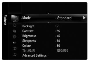 SAMSUNG LE32B653T5P - Mode - 1