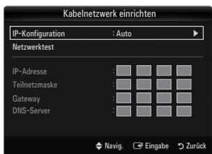 SAMSUNG LE32B653T5P - Kabelnetzwerk einrichten-Auto - 1