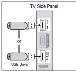 SAMSUNG LE32B653T5P - Connecting a USB Device - 1