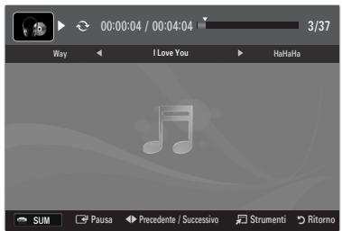 SAMSUNG LE32B653T5P - Riproduzione di un file musicale - 1