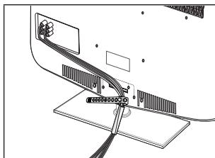 SAMSUNG LE32B653T5P - Assembling the Cables - 1