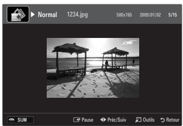 SAMSUNG LE32B653T5P - Visualisation d'un diaporama - 2