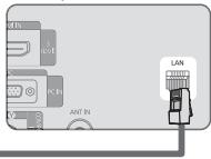 SAMSUNG LE32B653T5P - E' possible collegare il tevisore a una LAN mediante un Router. - 3