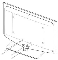 SAMSUNG LE32B653T5P - Installing the Stand - 3