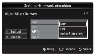 SAMSUNG LE32B653T5P - Verbinden mit WPS (Wi-Fi Protected Setup) - 4