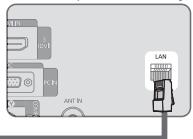 SAMSUNG LE32B653T5P - LAN lahko povežete prek delilnika (usmerjevalnika). - 4