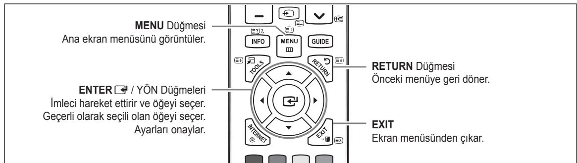 SAMSUNG LE32B653T5P - Menülere bakş - 1