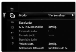 SAMSUNG LE32B653T5P - Modo Standard / Música /这部电影 / Voz nitida / Personalizar - 1