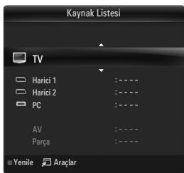 SAMSUNG LE32B653T5P - TV / Harici1 / Harici2 / AV / Parca / PC / HDMI1 / HDMI2 / HDMI3/DVI / HDMI4 / USB1 / USB2 - 2