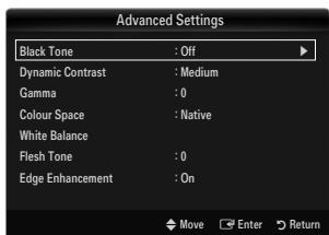 SAMSUNG LE32B653T5P - Advanced Settings - 1
