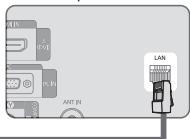 SAMSUNG LE32B653T5P - Puede conectar la LAN con un compañero (enrutador). - 3