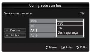 SAMSUNG LE32B653T5P - Como estabelecar a ligaçao a um dispositoivo Ad-hoc existente - 1
