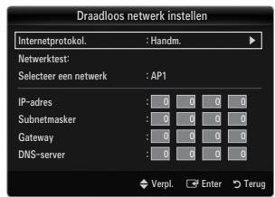 SAMSUNG LE32B653T5P - Draadloos network instellen - Handm. - 1