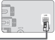SAMSUNG LE32B653T5P - Puede connectar la LAN con un compactor (enrutador). - 2