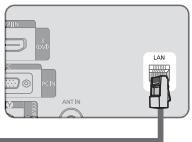 SAMSUNG LE32B653T5P - Connexion LAN pour un environnement DHCP - 4