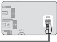 SAMSUNG LE32B653T5P - Pode ligar a LAN através de um router. - 3