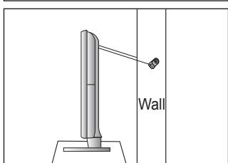 SAMSUNG LE32B653T5P - To avoid the TV from falling: - 3